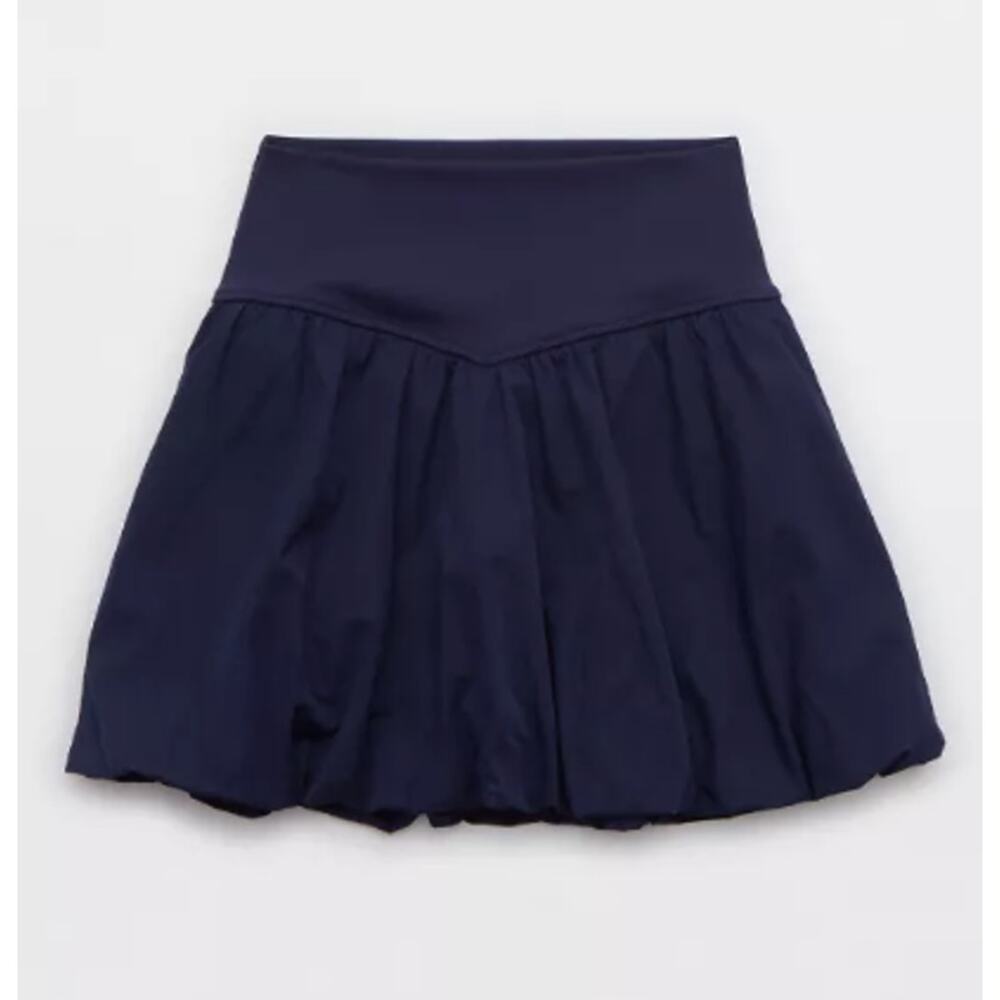 *NWT* OFFLINE By AERIE Real Me Navy Blue Bubble Skort w/ Pockets, Size S